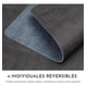thumbnail image 3 of Set 4 Individuales Ecocuero Impermeables Antimanchas Reversibles Jaspeado Celeste, 3 of 8