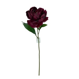 Corel - Peonia Burdeo 45Cm Con Acabado Natural