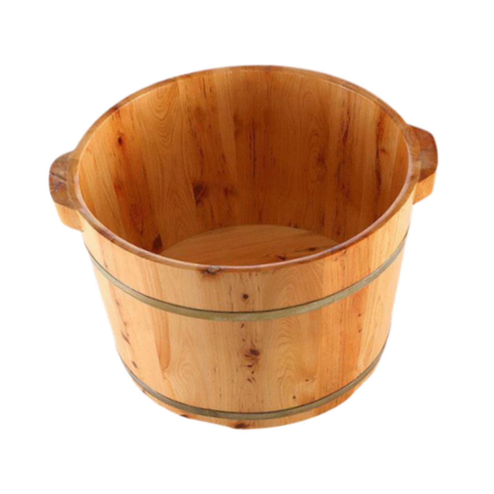 Magideal - Bañera De Madera Para Pies, Bañera Para Remojar Los Pies, Superficie Calmante, Reutilizable, Uso En El Hogar Y La Oficina, Lavabo De Madera Para Pies,
