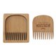 thumbnail image 1 of Mini estilo de bigote de peine de barba peine de madera con caja anti-estática para hombres, 1 of 5