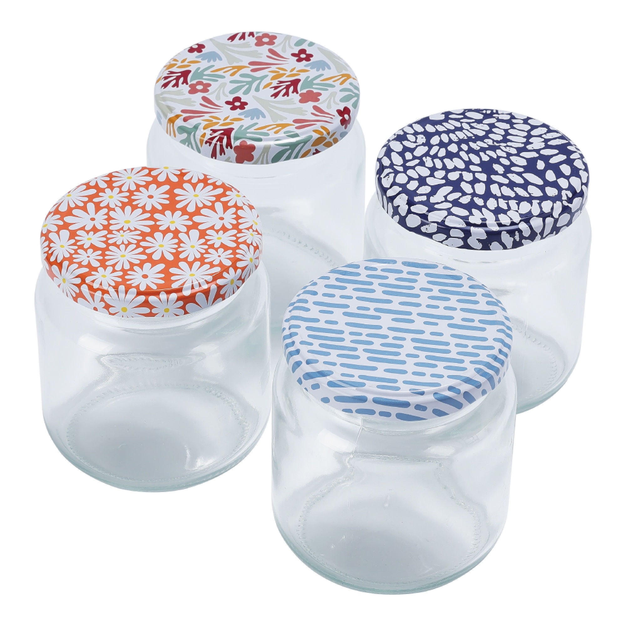 Frasco Diseño 500ml Vidrio 1 Pieza, Color Surtido 1 Un Haus