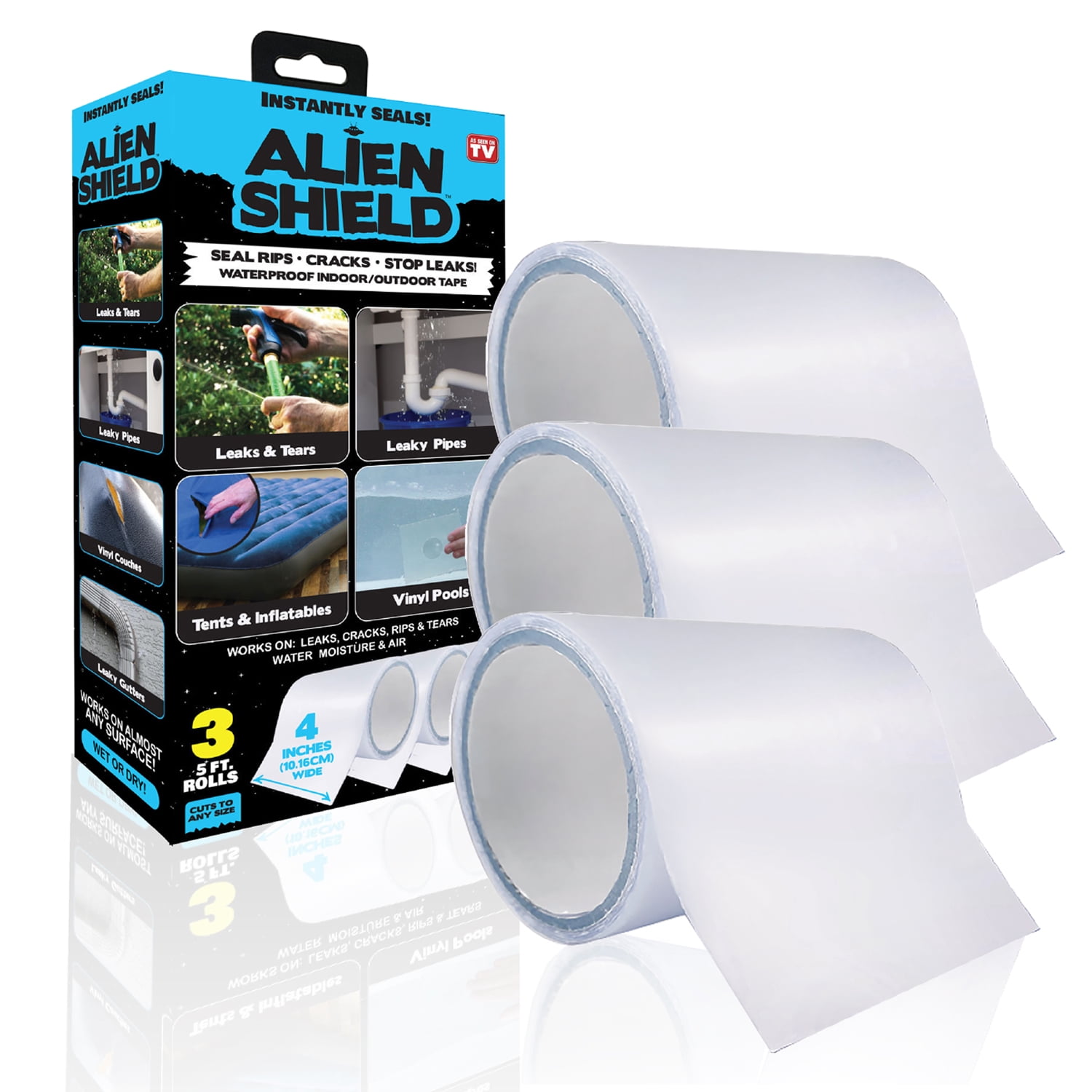 Swiss Trading Company - Cinta Adhesiva Impermeable Alien Shield- 3 Rollos