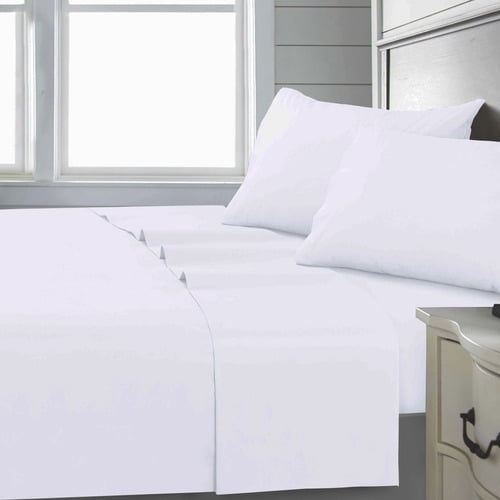 Sabana Andes 144 Hilos Lisa Blanco 2 Plazas