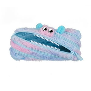 Faber Castell - Estuche Furry Monster Azul & Rosado