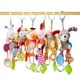 thumbnail image 2 of Baby Hanging Toy Cartoon Animal Stuffed Rattle Bell Car Seat Toys For 1-12 Months Baby Crib Stroller Pushchair (Owl,bee,rabbit,dog,parrot), 2 of 5