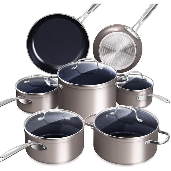 Set de utensilios de cocina Nuwave Healthy Duralon Blue Ceramic Antiadherente