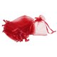 thumbnail image 1 of Uxcell 100pcs Bolsas de Organza 2x3 Pulgadas Bolsas de Regalo con Cordón Bolsa de Malla Roja, 1 of 7