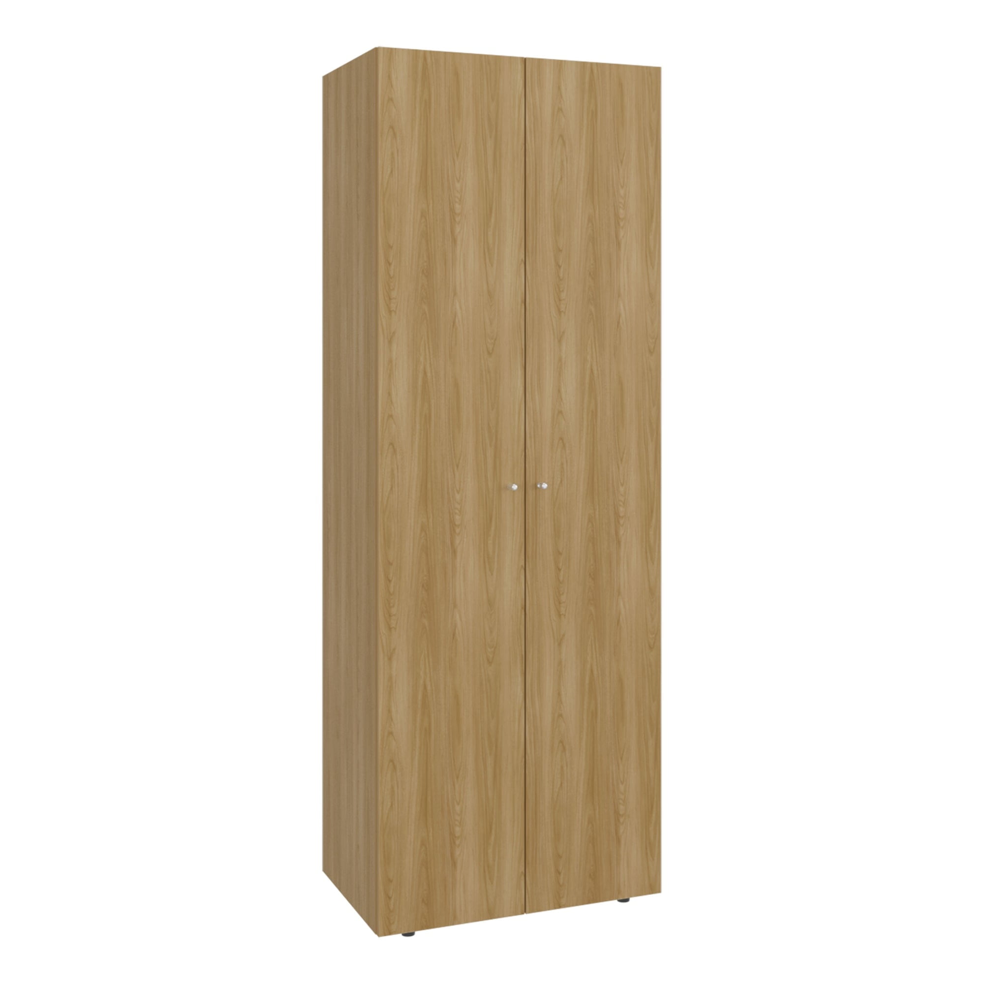 Fmfurniture - Closet 1 Colgador 2 Puertas 170x60x40,2 Cm Cafe Claro