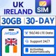 thumbnail image 1 of Tarjeta SIM JETSIM Reino Unido 30 GB de datos ilimitados por 30 días, 1 of 5