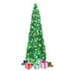thumbnail image 1 of Árbol de Navidad Kungfuking de 5 pies con 90 luces LED y lentejuelas verdes, 1 of 3