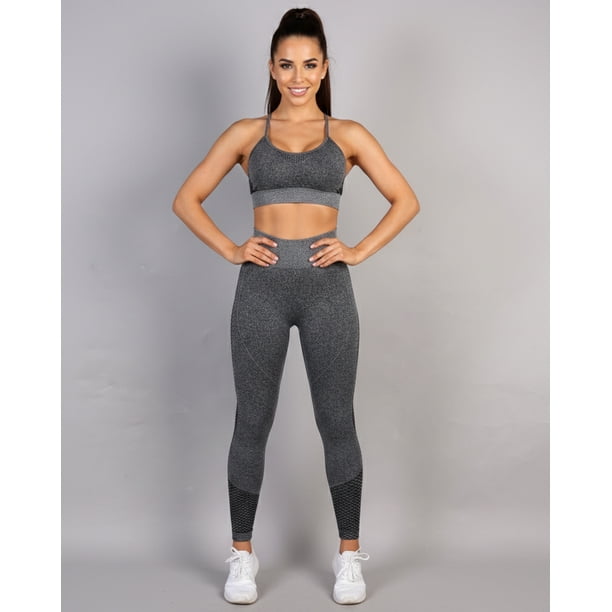 Conjunto Deportivo Mujer Calza Push Up y Peto Gym