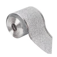 Magideal - Cinta De Regalo De Navidad, Decoración Navideña Artesanal, Fácil De Llevar, Resistente Al Desgaste, Cinta Para Envolver Regalos, Creativa Para Adornos Plata