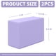 thumbnail image 2 of Bloques de yoga POUYRBA de espuma EVA, 2 piezas, lavanda, 23 x 15 x 7.5 cm, 2 of 7