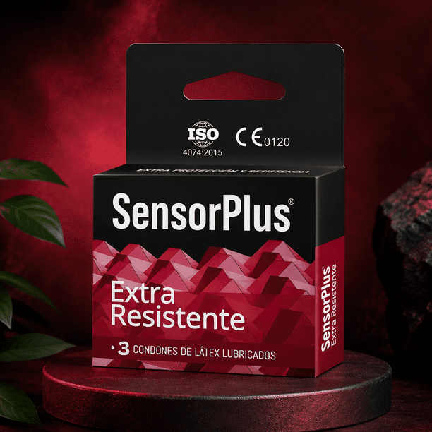 Preservativos Sensor Plus 3un Látex Lubricados Original