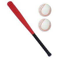 Ioensy - Juguete De Béisbol Juego De Bateo Seguro Para Niños Pequeños Para Actividades De Regalo Parque Infantil Rojo 54 Cm