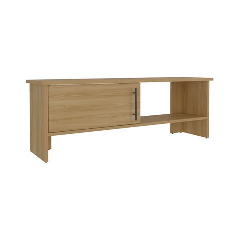 Fmfurniture - Rack Tv 65"" 1 Puerta 42,2X120,3X31,1 Cm Café Claro