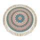 thumbnail image 2 of Mantel Individual Redondo 33cm Tejido Hecho A Mano Borla Boho Tejido Para Mesa Cocina Decoración Estilo C, 2 of 5