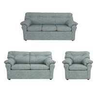 Muebles América - Living América 321 Cuero Auris Verde Agua