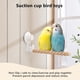 thumbnail image 3 of Blanco Suction Cup Bird Perch Natural Wood Parrot Window bath car travel shower Perches Stand Portable Parakeet Grinding Stick Juguetes De Entrenamiento Para Aves Pequeñas Y Medianas (twist, 3 of 3
