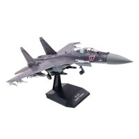 Bothyi - Diecast 1/100 Ruso Su35 Avión De Combate Modelo Decoración Aleación Para El Hogar