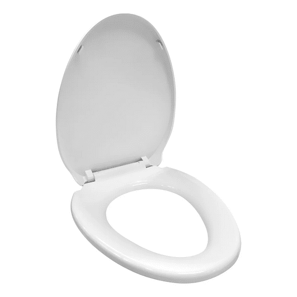 Asiento Elongado Reforzado Wc Blanco Cierre Suave - Tapas Wc