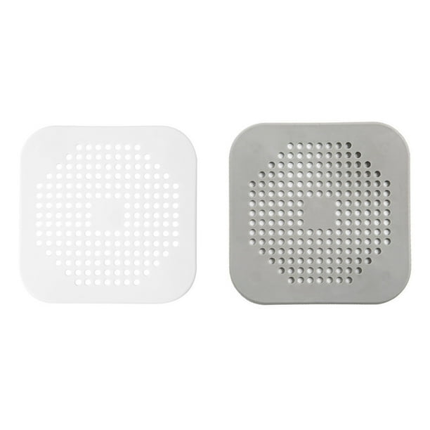 Sifón de desagüe de ducha - Tapa de desagüe cuadrada de silicona para desagües de ducha o cocina