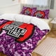thumbnail image 1 of Pink Abstract Gorilla Tag Comforter Set Soft 3 Pcs Twin Bedding Sets Thicken for All Season, 1 of 5