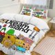 thumbnail image 2 of Juego de ropa de cama BFDI Battle For Dream Island, funda nórdica, cómoda y ligera, juego de ropa de cama con diseño de dibujos animados, 3 piezas, 2 of 3