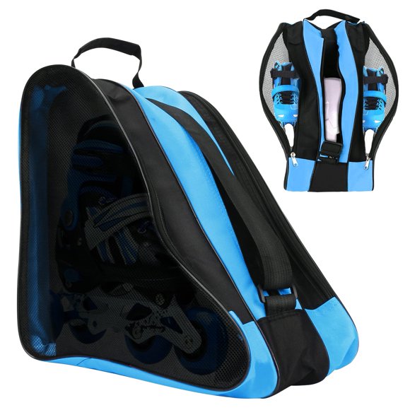 Bolsa para patines FOUUA, unisex, tela Oxford, azul