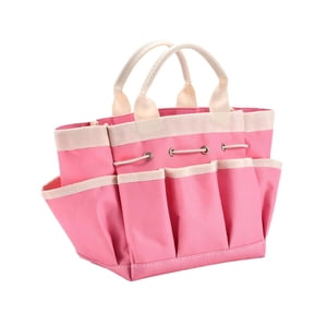 Magideal - Bolsa De Herramientas De Jardín, Organizador De Herramientas De Jardinería, Multipropósito, Espesas, Múltiples Bolsillos Exteriores, Bolsos Portátiles Rosa S