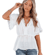 thumbnail image 2 of Blusas peplum para mujer de Joefnel, camisas babydoll, blusas de verano, tops con volantes para mujer, top peplum, 2 of 6