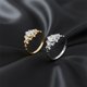 thumbnail image 3 of Anillos de Moissanita para Mujer Color D Claridad VVS1 Anillo de Diamante de Oro de 1 Quilate Anillo de Aniversario y Boda de Plata Esterlina 925 Talla 5-9, 3 of 9