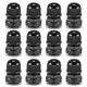 thumbnail image 1 of QILIPSU 12 uds 1/2" NPT Pasacables impermeable IP68 de nylon con conector de sujeción y alivio de tensión, 1 of 7