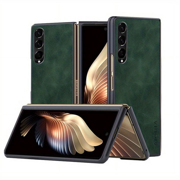 Protect Your Samsung Galaxy Z Fold 5 4 3 with This Durable & Lightweight PU Leather Phone Cover!