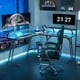 thumbnail image 2 of Escritorio Gamer en L con Luces LED, Doble Repisa para Monitor y Cubierta Fibra de Carbono – Be Design 130 x 88 x 130 cm, 2 of 7