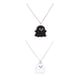 thumbnail image 4 of 2x Pareja Collar Colgante Accesorios Para Mujeres Hombres Negro Blanco, 4 of 5