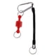 thumbnail image 2 of Cordón De Pesca En Espiral De Alambre De Acero Con Liberación De Red Magnética Y Hebilla Rojo, 2 of 5