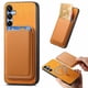 thumbnail image 1 of Funda de Cuero Magnética con Tarjetero para Samsung Galaxy A15 Cubierta Delgada Amarillo, 1 of 5