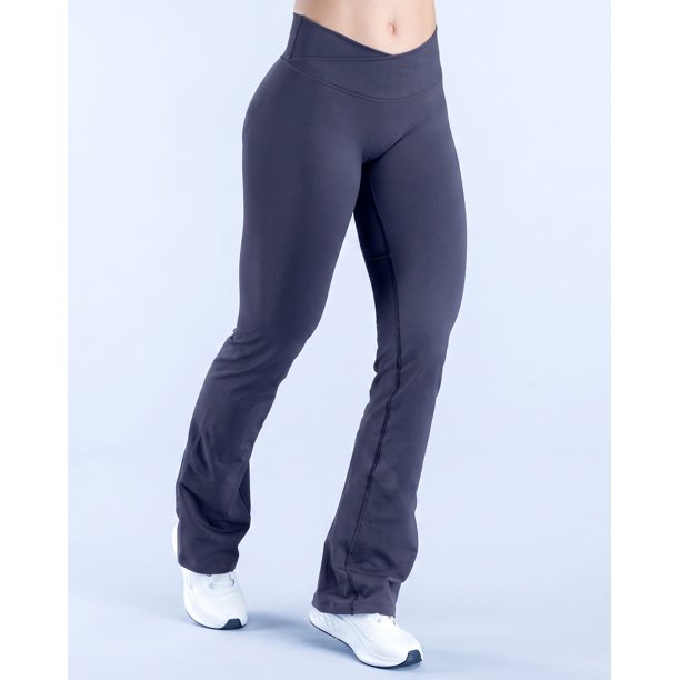 Calza Oxford Flare Push Up Pretina en V Cruzada - YJ330