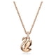 thumbnail image 4 of Collar con colgante de cisne de Swarovski con cristales negros en oro rosa, 4 of 5