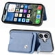 thumbnail image 3 of Funda Billetera Tejida para iPhone 16 Plus con Soporte y Tarjetero Azul, 3 of 4