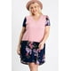 thumbnail image 1 of Vestido Midi Floral de Manga Corta con Bolsillo Delantero, 1 of 5