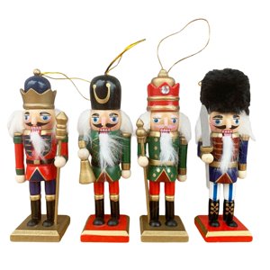 Magideal - Pequeño Cascanueces Estatuilla Ornamento Niños Artesanía Tradicional Regalo Cascanueces Marioneta Estatua, Para Fiesta De Navidad Vacaciones