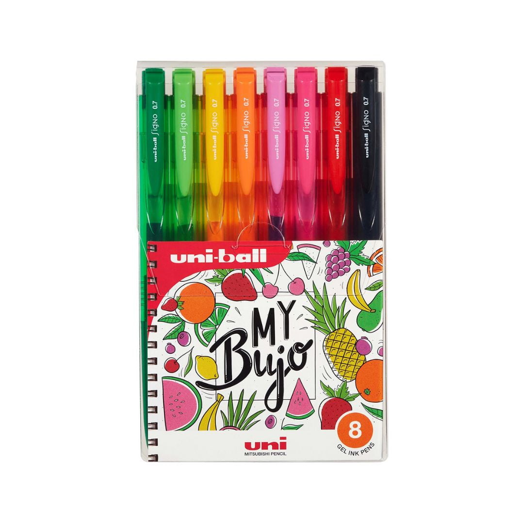 Faber Castell - Set Bolígrafos Uniball Uni Um-155 Bujo X8 Colores