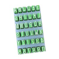 Bothyi - Juego De Sellos De Arcilla Con Alfabeto, Herramientas De Cerámica Para El Hogar, Sellos Reutilizables Con Letras Mayúsculas