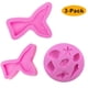 thumbnail image 1 of Juego de 3 moldes de silicona para fondant, antiadherentes, sin BPA, para chocolate, gelatina y dulces, herramienta de decoración para hornear cupcakes, colas de sirena (grandes y pequeñas) y conchas, 1 of 8