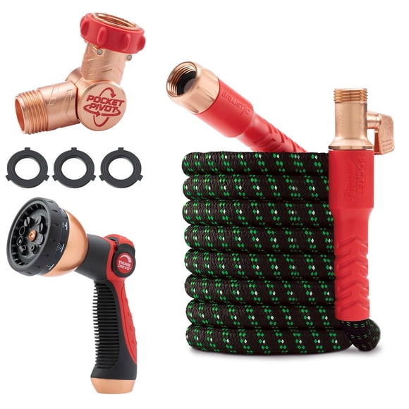 Manguera de jardín Pocket Hose Ballistic 15 m expandible con protección UV