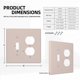 thumbnail image 5 of Cubierta decorativa para tomacorriente Oilbiexn, beige rosado, 2 módulos, 5 of 8