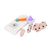 Bothyi - Juego De Cerditos De Silicona, Juego De Rol, Juego De Animales De Granja Para Niños Y Niñas, 3 Piezas