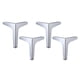 thumbnail image 2 of Patas de Hierro para Muebles, 4 Uds, Plata, 2 of 3